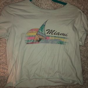 Miami ‘Vintage’ Cropped Tee